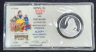 Proof Silver 1987 Sleepy Snow White 50th Anniversary 1/2 oz in Holder