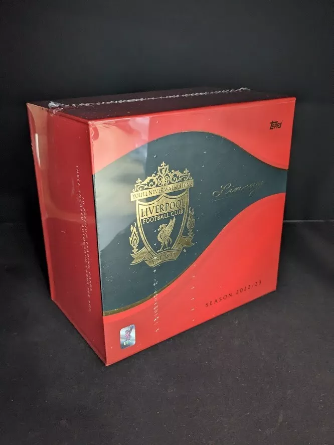 2022-23 Topps LIVERPOOL Lineage Team Set Factory Sealed Box With 3 Encase  Auto