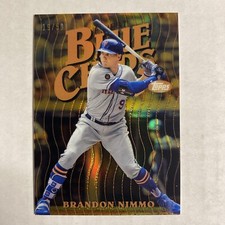2019 Finest Blue Chips Gold Brandon Nimmo ROOKIE 19/50 AD