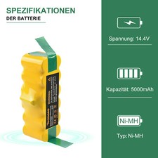 Batterie Vhbw 2000mAh 14,4V Pour IRobot Roomba 555, 560, 562, 563, 551, 535, 561, 540, 550