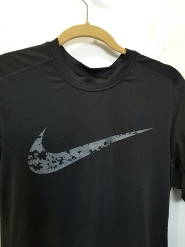 Maglia allenamento Nike Dry uomo S stampa mimetica digitale manica corta 896744-010 aderente - Foto 2 di 3