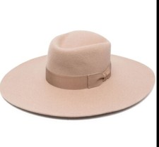 Van Palma Wool Paul Wide Brim Hat Rancher Made France $280 NEW Ice Nut