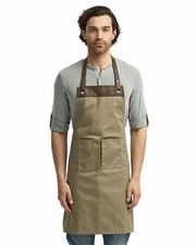 Artisan Collection by Reprime Polyester/Cotton Espresso Bib Apron RP123 One Size