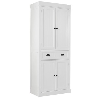 Kitchen Cabinet Pantry Cupboard Freestanding W Adjustable Shelves