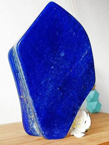 Lapis Lazuli Naturel – 682 gr AA+ – Badakhshan (Afghanistan) – Forme Libre Polie - 第 4/6 張圖片