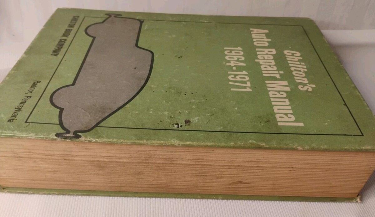 Chilton's Auto Repair Manual 1964-1971 hardcover good used