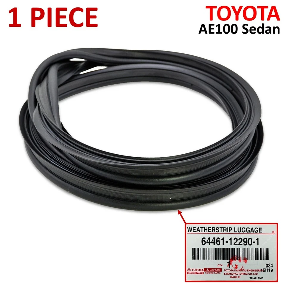 For Toyota Corolla AE100 Sedan 1991 93 94 95 Rear Weatherstrip Luggage Rubber Foto 2 de 4