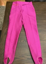 Vintage PROFILE Snow Ski Pants Women's Size 10 Pink  90s Snowboarding Stirrups