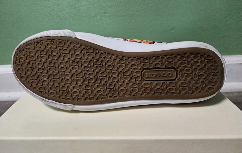 NIB 1941 Coach Bev Poppy Graffiti Floral Tennis Shoe Womens Colorful  6.5 RARE!! - Image 4 of 4