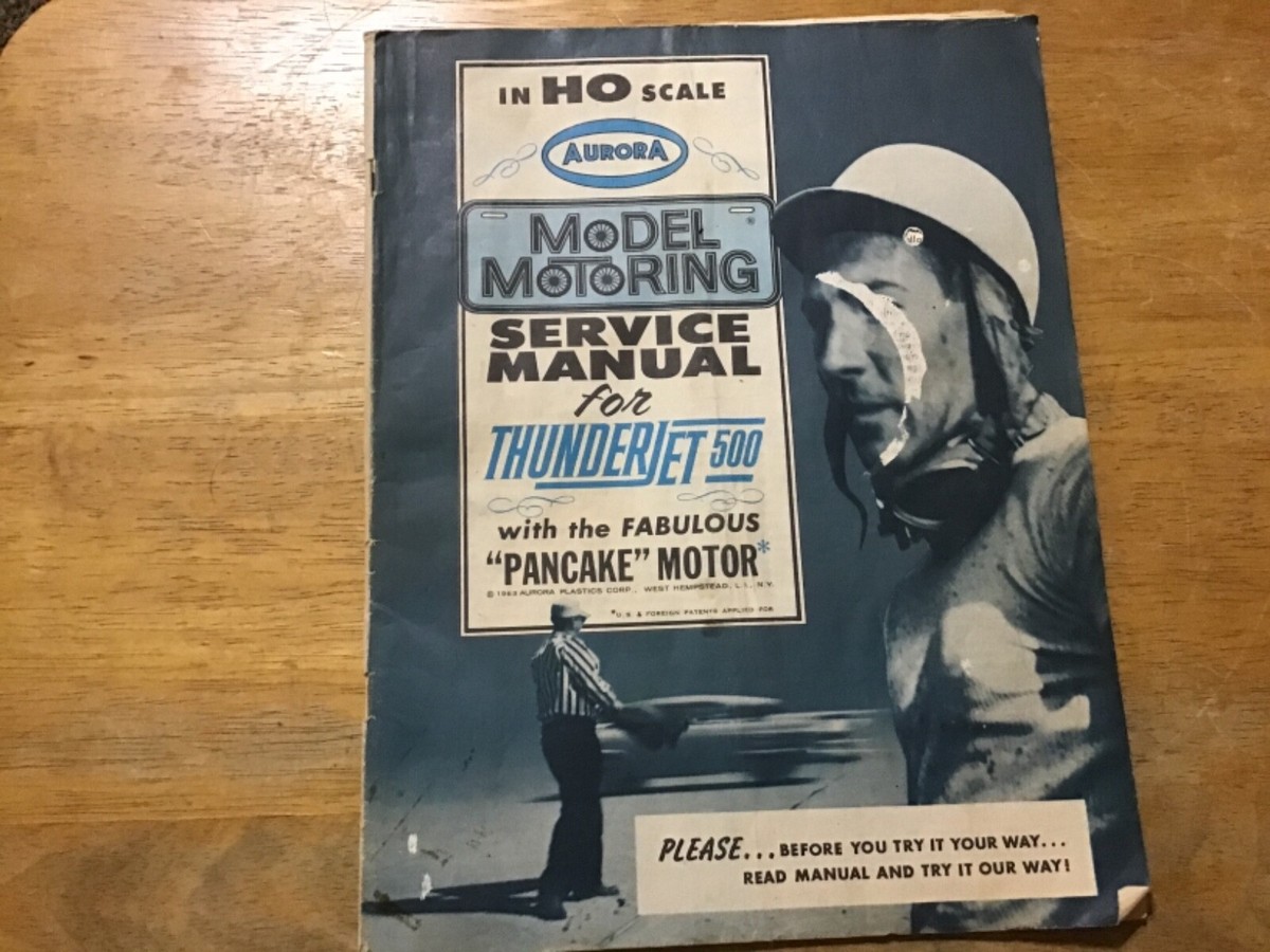 1963 HO Aurora Model Motoring Service Manual for Thunderjet 500 | eBay