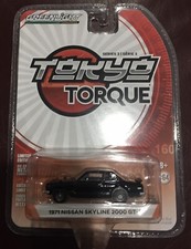 1/64 GREENLIGHT TOKYO TORQUE 1971 NISSAN SKYLINE 2000 GT-R BLACK