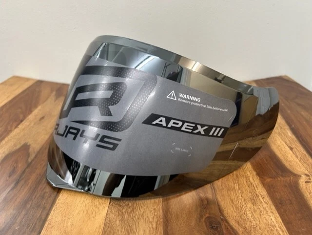 RJAYS Motorcycle Helmet VISOR RJH96VCS suits Apex 3 SILVER Iridium