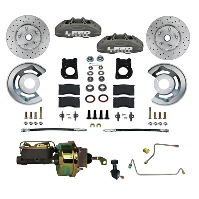 LEED Brakes -FC0005-H405MX Power Front Kit Drilled Rotors and Anodized Calipers