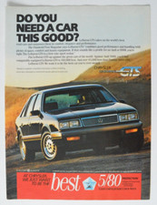 CHRYSLER Le Baron GTS 1986 magazine advert - English - Canada