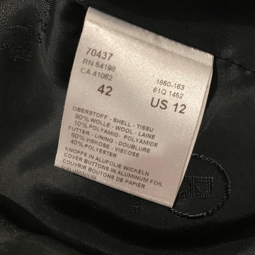 Chaqueta Bogner de lana con botones en marrón a cuadros talla 12 - Imagen 6 de 7