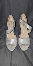 NIB LifeStride Women's Mega Heirloom Faux Leather Pep Toe Pump Silver Size 9