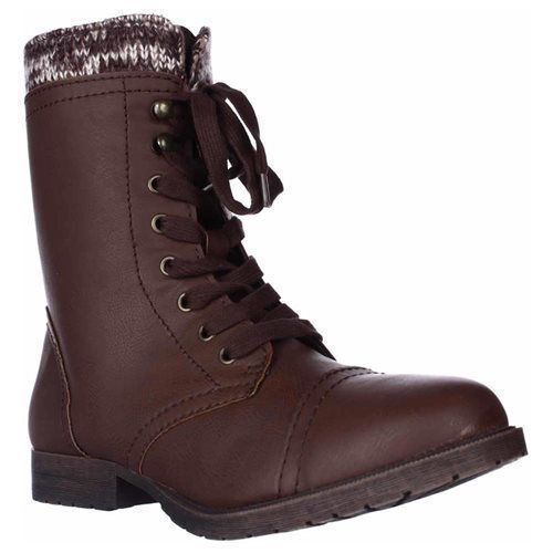 Rampage Women's Boots Jeliana Lace Up Combat Leather Boot 8M - Bild 3 von 5