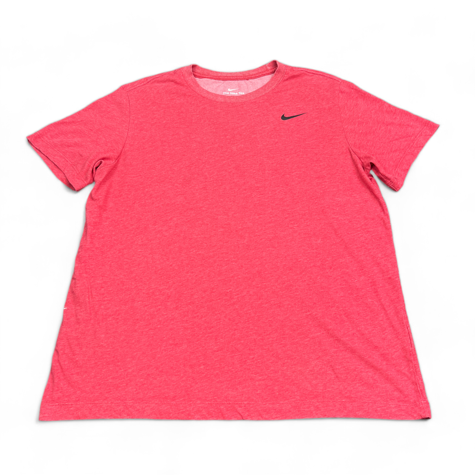 Nike Tee Shirt Mens Size Large Light Red Dri-Fit Crew Neck Athletic Active