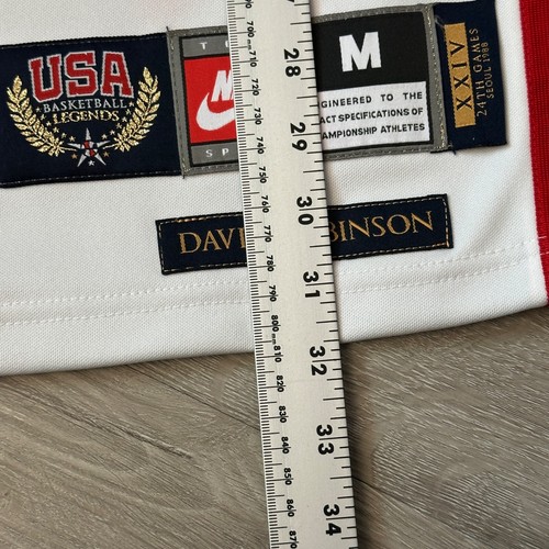 DAVID ROBINSON 1988 Team USA Nike Jersey Medium 40 Vintage Olympics NBA Spurs - Picture 7 of 11
