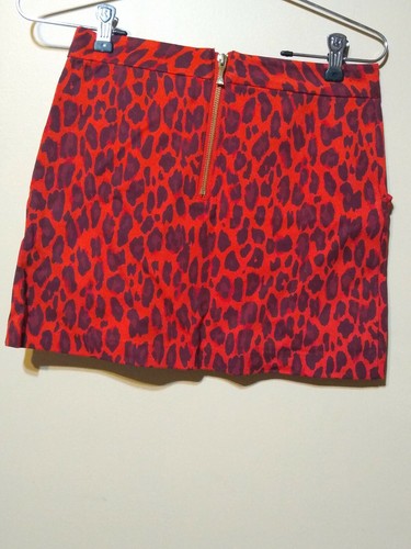 KATE SPADE KIDS GIRLS RED CHEETAH A-LINE SKIRT SZ: 132 / 12Y NWT - Picture 4 of 6