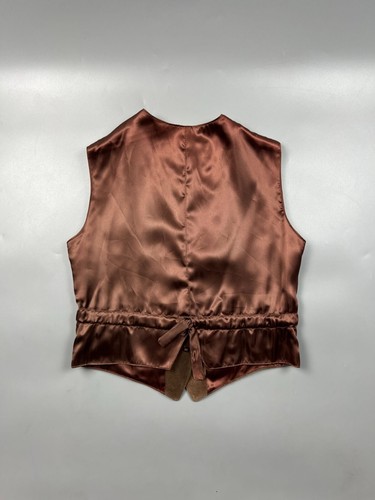 Women’s Thomas Burberry Vintage Suede Gilet Size M (Y0736) - Picture 7 of 10