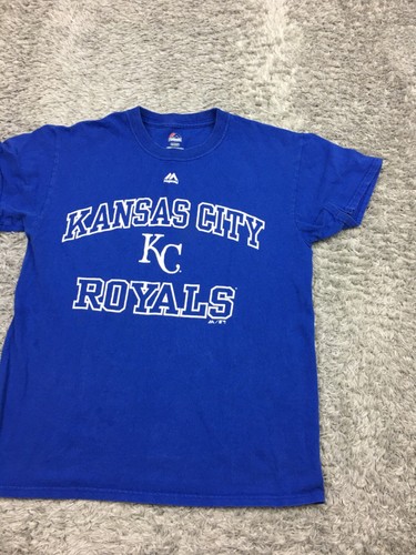 Kansas City Royals Shirt Mens Size Small Majestic KC Baseball MLB - Picture 2 of 14