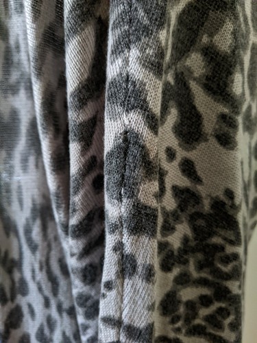 Pre-owned Autograph Xl Grey Zebra 3/4 Sleeve Hi Low Cardigan - Picture 6 of 6