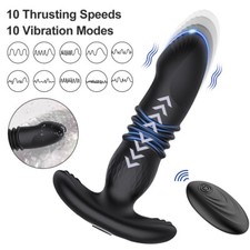 Telescopic Powerful Prostate Massager Remote Male Women Waterproof Vibrators