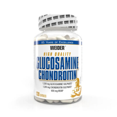 (222,73 EUR/kg) Weider Glucosamine & Chondroitin Plus MSM 120 Kapseln NEU