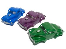 3pc 1999 MODEL MOTORING WILLYS COUPE Slot Car BODY Trifecta BLUE GREEN PURPLE