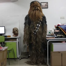 Star Wars Chewbacca Fancy Dress Costume Cosplay Halloween Chewie Full Set Adult