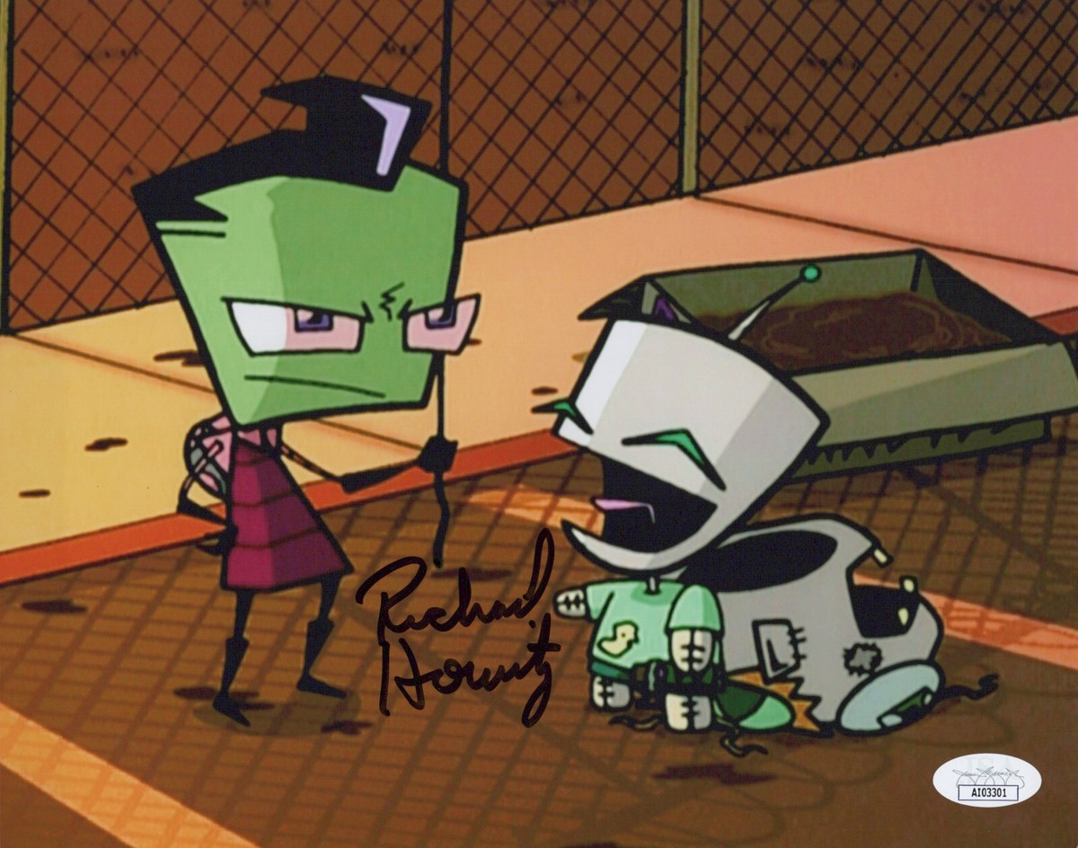 RICHARD HORVITZ Signed 8x10 INVADER ZIM Photo Authentic Autograph