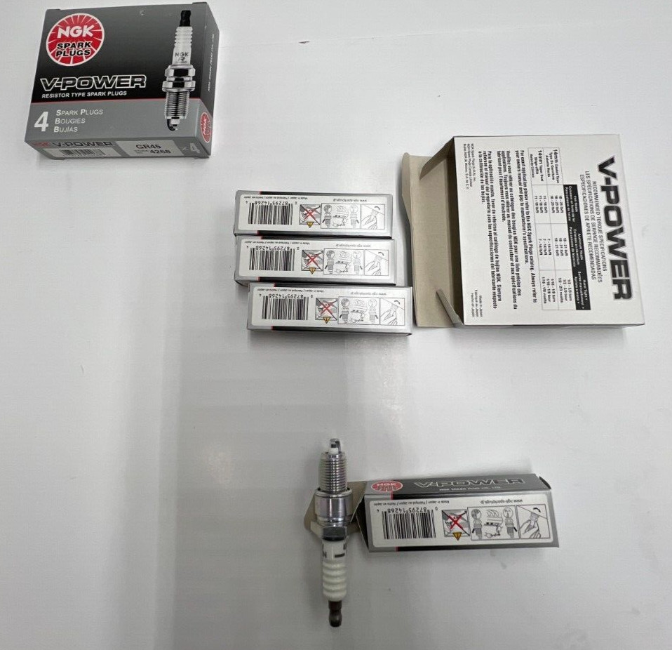 QTY 8 NGK V-Power Nickel Spark Plug GR45 4268 For Cadillac Calais DeVille