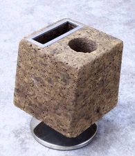 Vintage Park Sherman Mid Century Modern Desk Organizer Cork Pen Pencil Holder