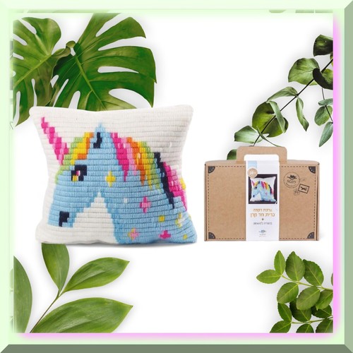 Magische Einhorn Träume Zum Selbermachen Nadelspitze Kreuzstich Stickerei Kissen Kit für Ki - Bild 2 von 7