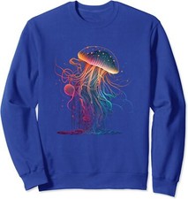 Jellyfish Ocean Animal Scuba Diving Jelly Fish Unisex Crewneck Sweatshirt