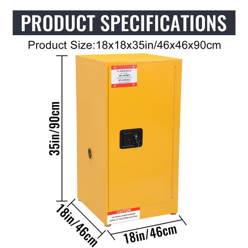 Flammable Liquid Storage Cabinet Fireproof Safety Cabinet Welded Bin Leak-Proof - Picture 26 of 32
