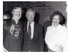 Jimmy + Rosalynn Carter Large Photo 2 Original Autographs US President + Wife