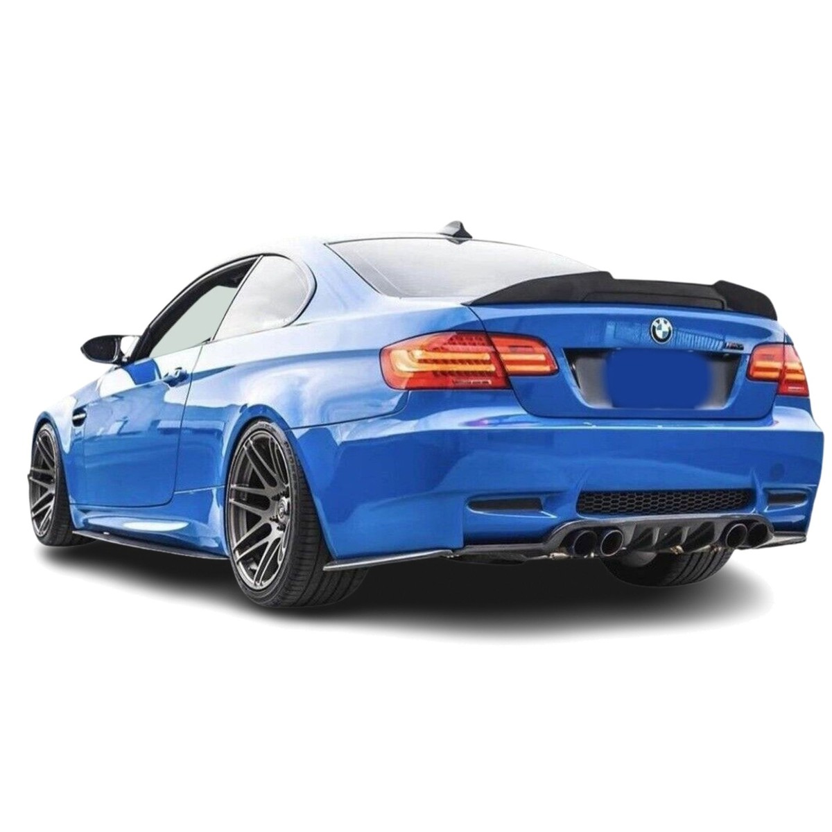 Heckspoiler passend für BMW E92 Coupé 3er, Tuning spoiler Schwarz 