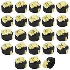 48",54",60",72" Initial A-Z Canvas Web Belt & Gold Brass Slider Military Buckle