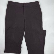 Nine West Womens Dress Pants Size 2 Brown Polyester Blend Straight Leg Trousers