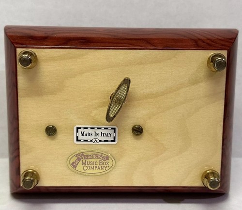 Vintage The San Francisco Music Box Wood Inlay Lacquered Jewelry Box Italy - Picture 10 of 18