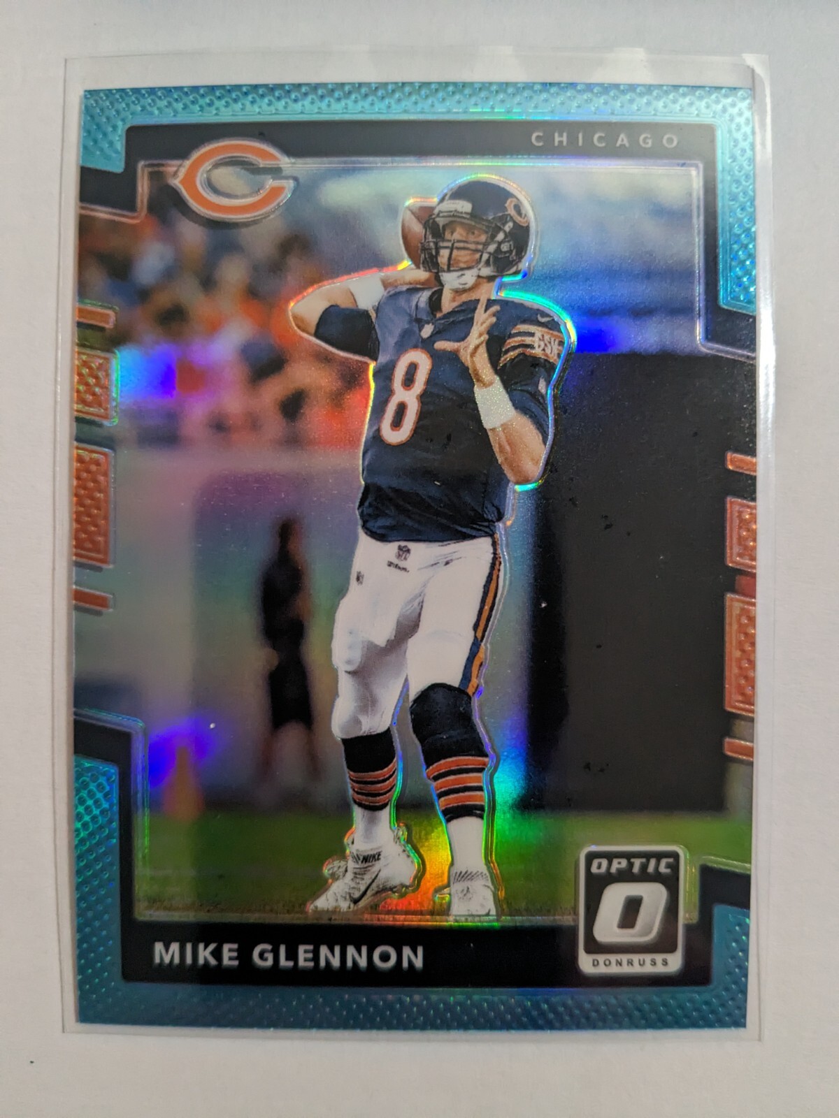 2017 Donruss Optic Aqua Prizm /299 MIKE GLENNON #89 CHICAGO BEARS 🏈
