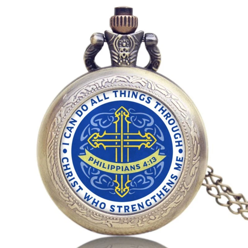Classical Bible Quartz Pocket Watch Women Men Fob Watches Creative