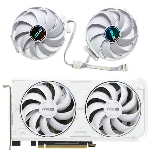 90MM Graphics Card Cooling Fan for ASUS RTX3060ti GDDR6X 8GB DUAL WHITE OC