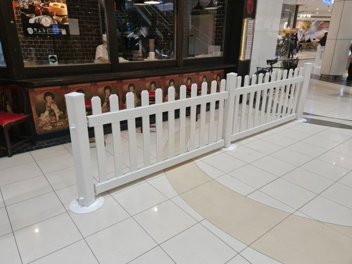 PVC Picket Fence 1350mm high White Temporary 1780mm wide Portable Fencing Events - Picture 12 of 20