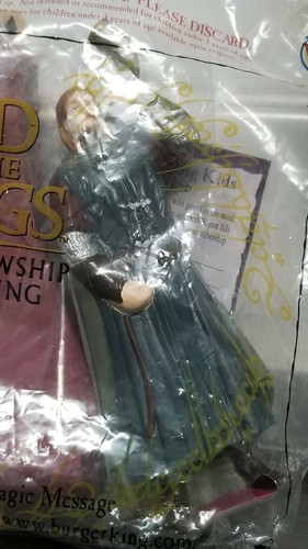 Burger King Lot 15 Lord of the Rings Toys Sealed Aragorn Boromir Bilbo 2001 New - Bild 10 von 12