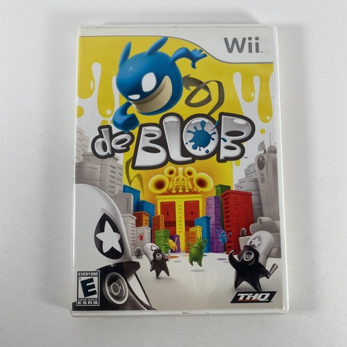 De Blob Nintendo Wii 2008 Authentic Complete w Manual CIB Video Game Tested - Picture 5 of 7