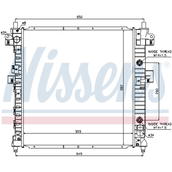 KüHler WasserküHler MotorküHler FüR Ssangyong Kyron Actyon I QJ 2.0 Xdi 4WD-image