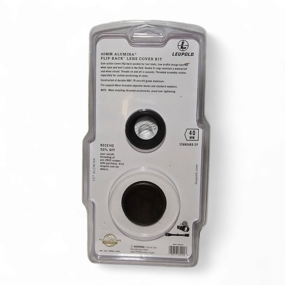 Leupold FC Alumina Flip Back Lens Cover Kit 40mm Standard EP 62990 eBay